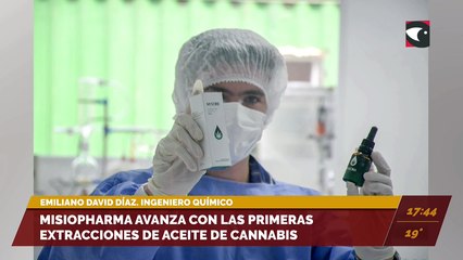 Misiopharma avanza con las primeras extracciones de aceite de cannabis. Entrevista con Emiliano David Díaz, ingeniero químico.