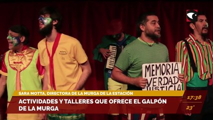 Hoy estará la banda "The grove service" en la Murga de la estación. Entrevista a Sara Motta, directora de la Murga de la estación