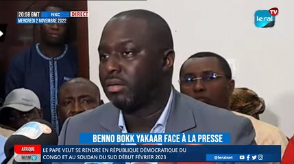 Benno Bokk Yakaar face à la presse