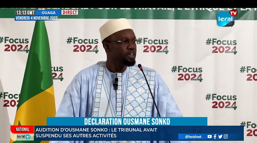 Urgent - Après son audition : Refus d'un test ADN, ses gardes arrêtés : Ousmane Sonko face à la presse