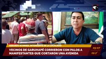 Vecinos de Garuhapé corrieron con palos a manifestantes que cortaron una avenida. Entrevista a Gerardo Schmied, intendente de la localidad