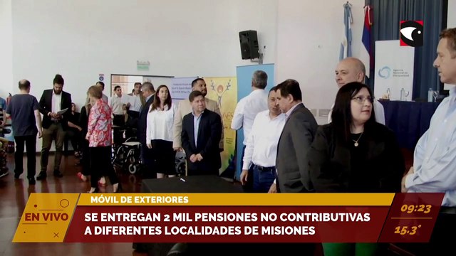 Se entregan 2 mil pensiones no contributivas a diferentes localidades de Misiones