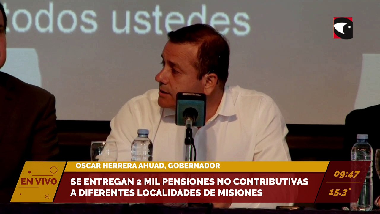 Se entregan 2 mil pensiones no contributivas a diferentes localidades de Misiones