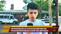 Detenidos de la Comisaría Séptima de Posadas protagonizaron una revuelta.