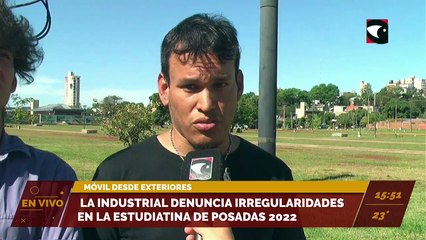 La Industrial denuncia irregularidades en la Estudiantina de Posadas 2022.