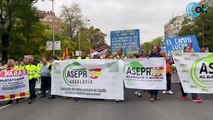 Los transportistas se manifiestan en Atocha contra el Gobierno de Pedro Sánchez