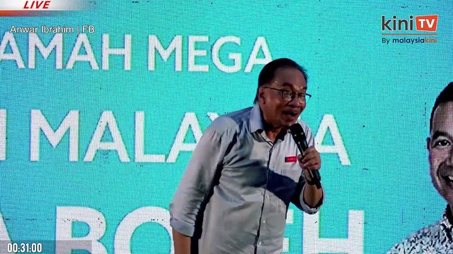 LIVE: Anwar Ibrahim, Rafizi Ramli at 'Ceramah Mega Harapan' in Danau Kota - 15 Nov 2022