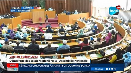 DIRECT Vote du budget 2023 : Démarrage des sessions plénières à l'Assemblée Nationale
