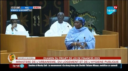 [DIRECT] #Examen du Projet de loi de Finances 2023: Ministère de l'Urbanisme, du logement et...