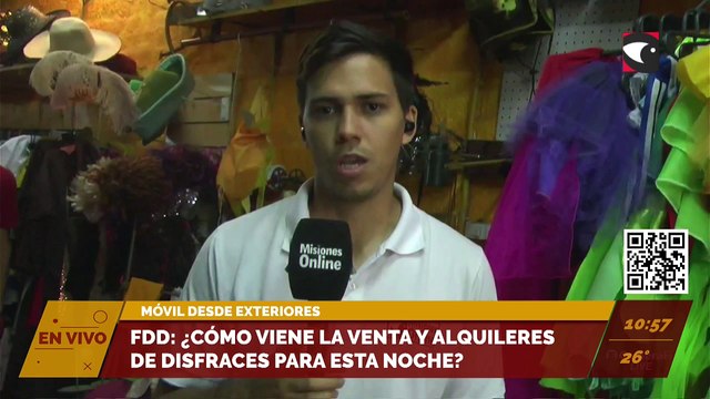 FDD en Posadas: ¿Cómo viene la venta y alquileres de disfraces para esta noche?