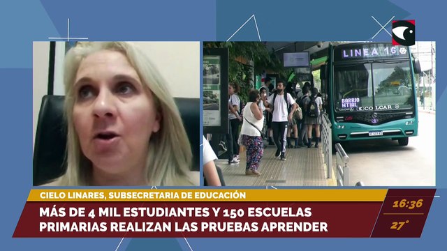Más de 4 mil escuelas primarias realizarán las pruebas Aprender. Entrevista con Cielo Linares.