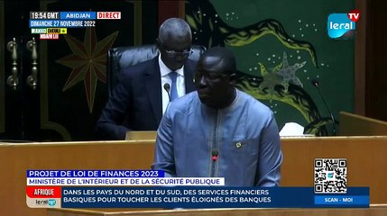 Direct - PROJET DE LOI DE FINANCES 2023 Ministère de l'intérieur et de la sécurité publique