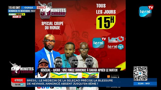 Sénégal - Qatar : une foule immense à Dakar après le match