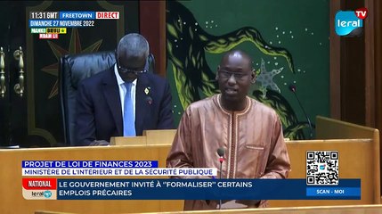Direct - PROJET DE LOI DE FINANCES 2023 Ministère de l'intérieur et de la sécurité publique