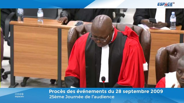 Procès du 28 Septembre - Audience du 29 Novembre 2022 - J25 • ESPACE TV GUINEE