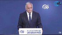 En DIRECTO: Esteban González Pons ofrece una rueda de prensa desde la sede del PP