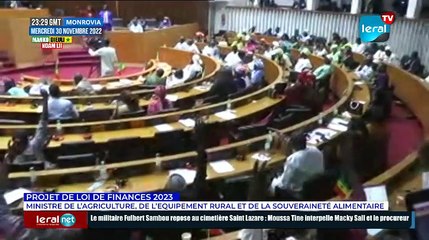 PROJET DE LOI DE FINANCES 2023: Ministre de l’Agriculture, de l’Equipement Rural et de la Souvera…