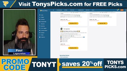 Soccer Picks Daily Show World Cup Football Picks - Predictions, Tonys Picks 12/2/2022