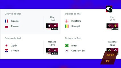 MISIONES ONLINE MUNDIAL: ESTE DOMINGO SIGUEN LOS OCTAVOS DE FINAL