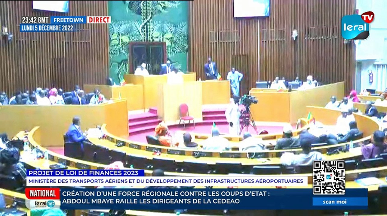 PROJET DE LOI DE FINANCES 2023 Ministère des Transports aériens et du Développement des Infrastru…