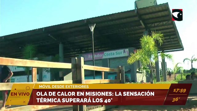 Ola de calor en Misiones: La sensación térmica llegó a los 41º.