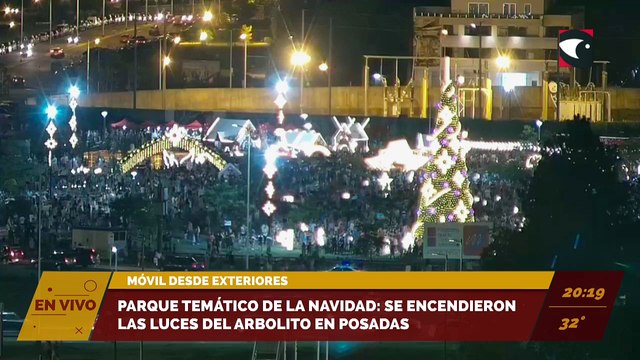 Parque Temático de la Navidad en Posadas: Mirá cómo luce el árbol de Navidad.