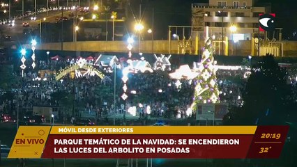 Parque Temático de la Navidad en Posadas: Mirá cómo luce el árbol de Navidad.