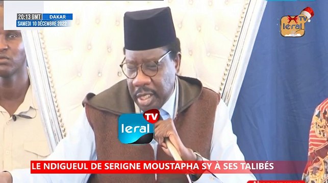 LE NDIGUEUL DE SERIGNE MOUSTAPHA SY À SES TALIBÉS
