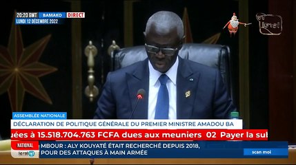[ DIRECT]  Assemblée Nationale / Déclaration de Politique Générale du PM Amadou Bâ