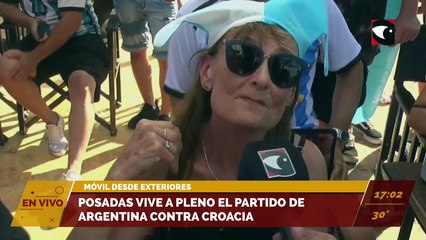 Hinchas de Posadas celebran y apoyan a la Selección