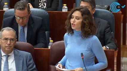Directo | Díaz Ayuso participa en el Pleno de la Asamblea de Madrid