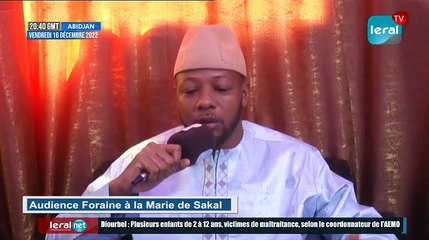 Louga : Audience foraine à sakal le maire de la commune de sakal monsieur Ousmane sakal dieng à permis plus de 1300 personnes de bénéficier d'actes  d'état civile