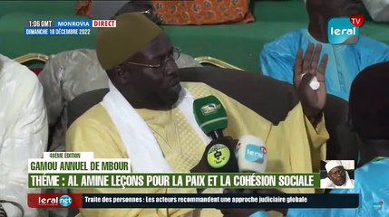 40ème Edion Gamou Annuel de Mbour théme: Al Amine  leçons pour la paix et la cohésion sociale