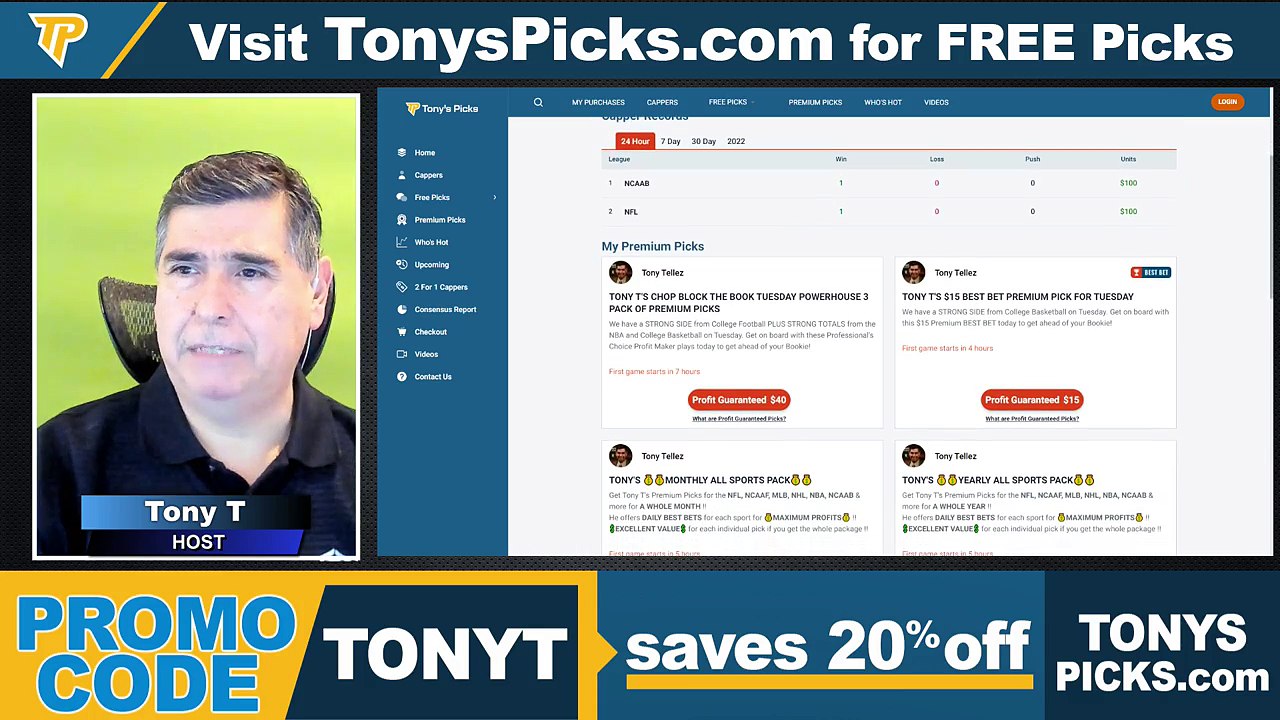 Game Day Picks Show Live Expert NBA NCAAB NHL Picks - Predictions, Tonys Picks 12/20/2022