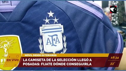 La camiseta de la Selección llegó a Posadas: fijate dónde conseguirla.