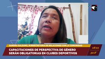 Capacitaciones en perspectiva de género serán obligatorias en clubes deportivos. Entrevista con Sandra Galeano, subsecretaria de Relaciones con la Comunidad.