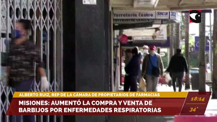 Misiones: Aumentó la compra y venta de barbijos por enfermedades respiratorias. Entrevista con Alberto Ruiz, representante de la Cámara de Propietarios de Farmacias en Misiones.
