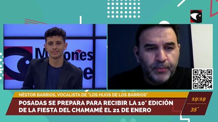 Posadas se prepara para recibir la 10º edición de la Fiesta del Chamamé el 21 de enero. Entrevista con Néstor Barrios, vocalista de "Los Hijos de los Barrios."