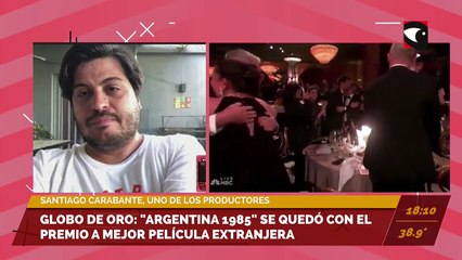 Globos de Oro: "Argentina, 1985" se quedó con el premio a la Mejor Película Extranjera. Entrevista con Santiago Carabante, integrante del equipo de producción.