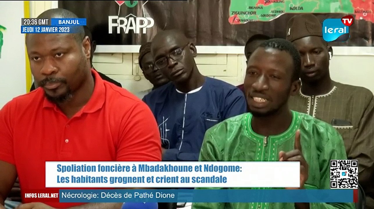 Spoliation fonciere a Mbadakhoune et Ndogome - Les habitants grognent et crient au scandale