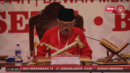 [LIVE] Ucapan dasar Presiden UMNO, Datuk Seri Dr Ahmad Zahid Hamidi