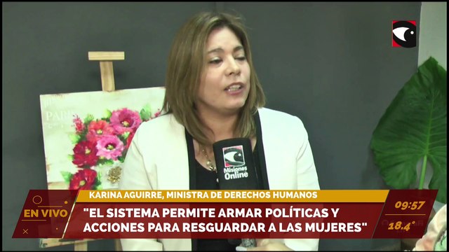 PRESENTACIÓN DEL SISTEMA INTEGRADO DE CASOS DE VIOLENCIA POR MOTIVOS DE GÉNERO, KARINA AGUIRRE, MINISTRA DE DERECHOS HUMANOS