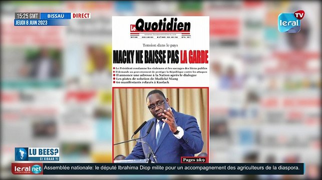 LOU BESS XIBAAR YI 15H GMT CE 08/06/2023 avec PAPE MAGUETTE BA#LERALTV