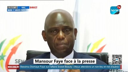 Mansour FAYE face à la presse: invité à démissionner
