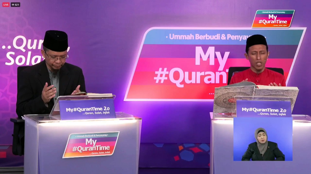 Episod 39 My #QuranTime 2.0   Sabtu 21 Januari 2023 Sesi Ulang Kaji Halaman 11-12 Bersama Tokoh Ilmuan   My #QuranTime #QuranSolatInfak World #QuranHour