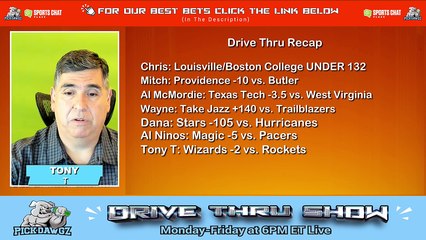 Live Free NBA NCAAB NHL Picks Drive Thru Show 1-25-2023