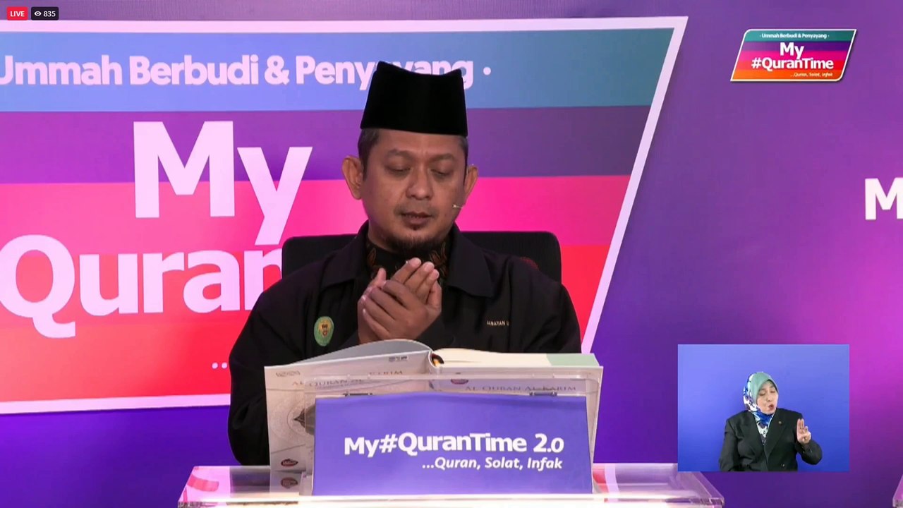 [LIVE] Episod 46 My #QuranTime 2.0   Sabtu 28 Januari 2023 Sesi Ulang Kaji Halaman 13-14 Bersama Tokoh Ilmuan   My #QuranTime #QuranSolatInfak World #QuranHour