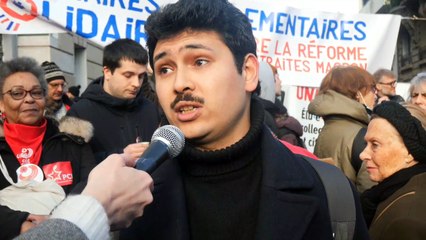 Manifestation parisienne contre la réforme des retraites