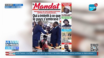 FAXXAT DE CE LUNDI 30 JANVIER 2023