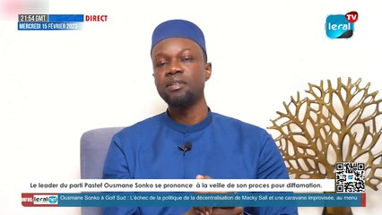 Declaration du President Ousmane Sonko